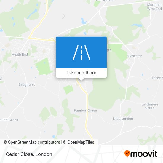 Cedar Close map