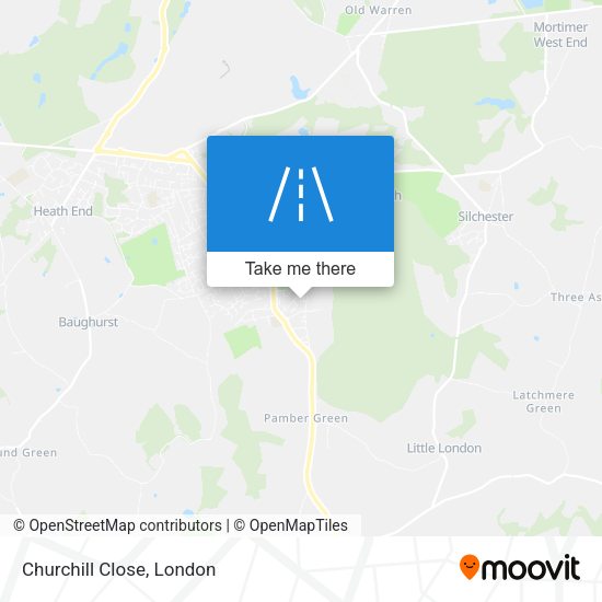 Churchill Close map