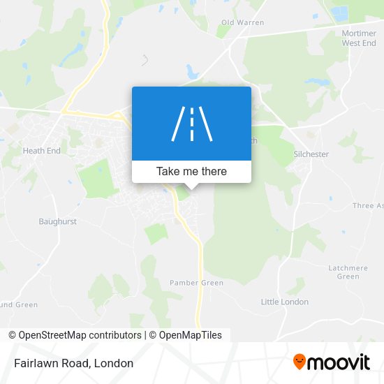 Fairlawn Road map
