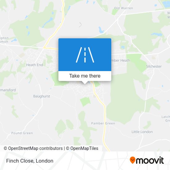 Finch Close map