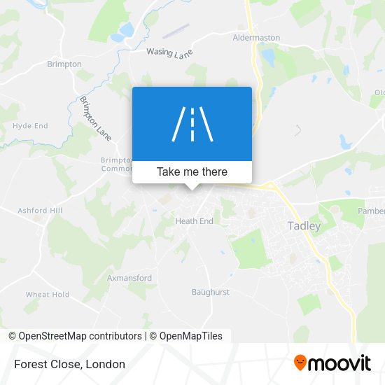 Forest Close map