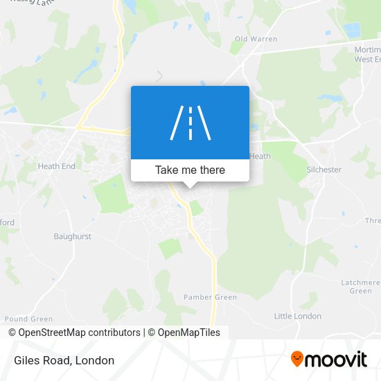 Giles Road map