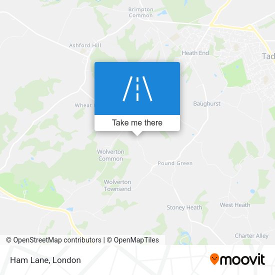 Ham Lane map
