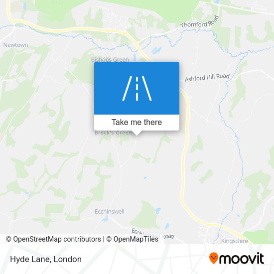 Hyde Lane map