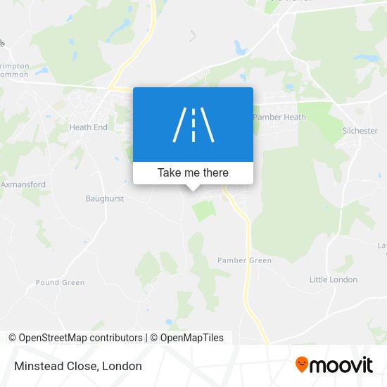 Minstead Close map