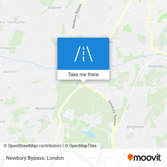 Newbury Bypass map