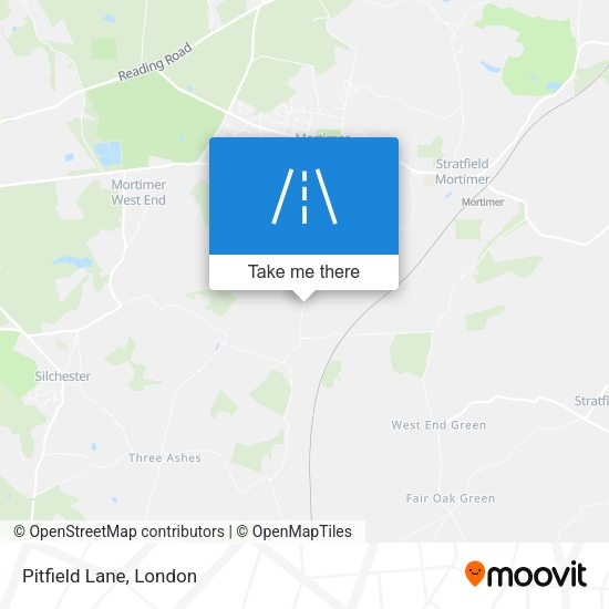 Pitfield Lane map