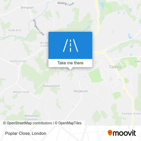 Poplar Close map