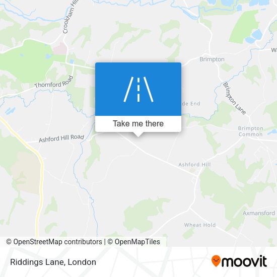 Riddings Lane map
