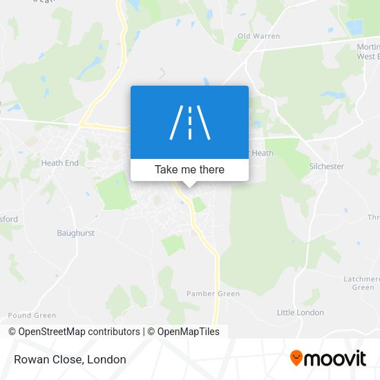 Rowan Close map