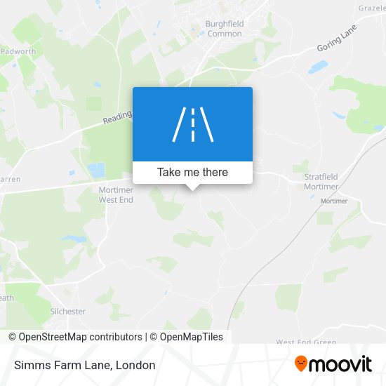 Simms Farm Lane map