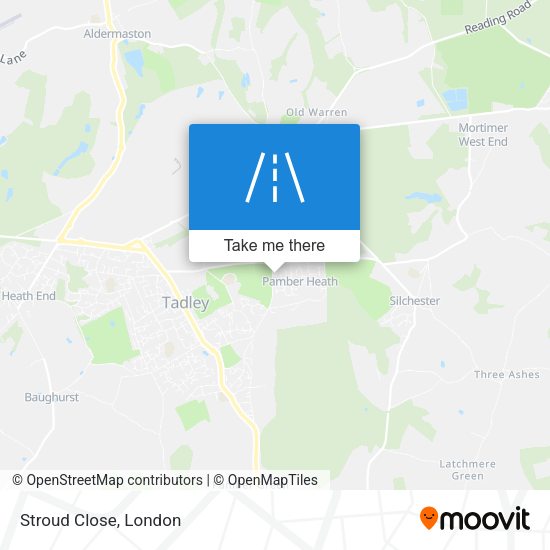 Stroud Close map