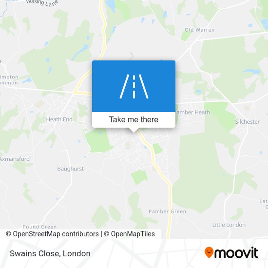 Swains Close map