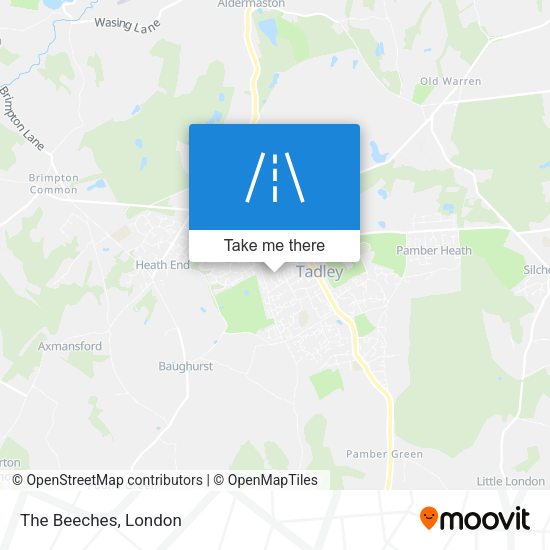 The Beeches map