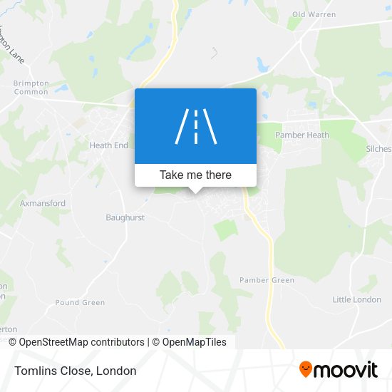 Tomlins Close map