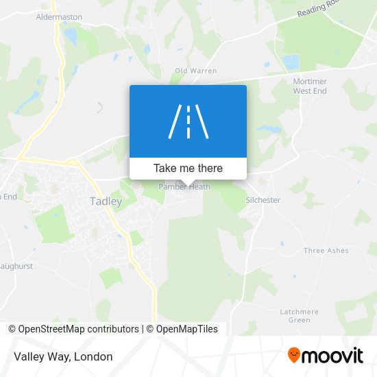 Valley Way map