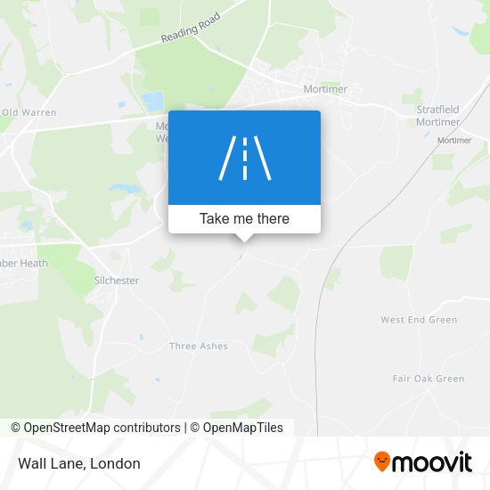 Wall Lane map