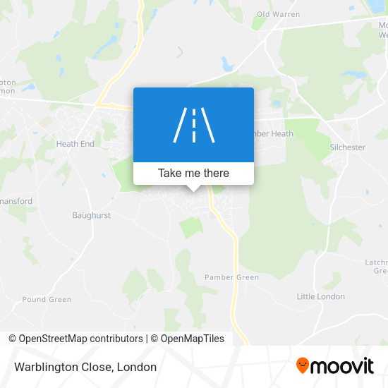 Warblington Close map
