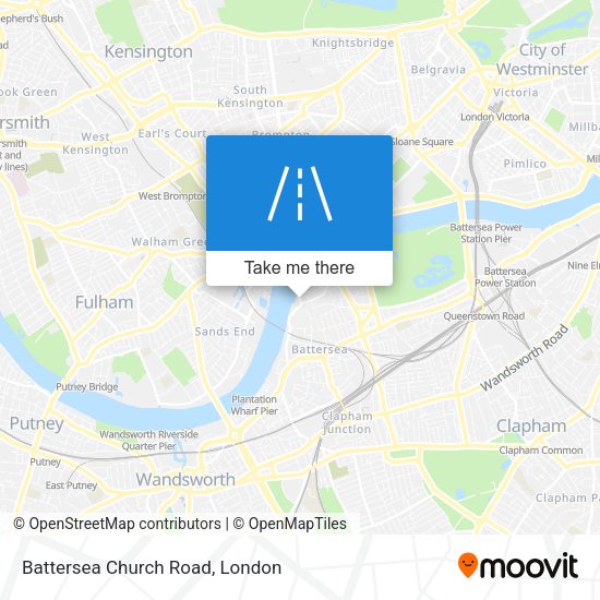 Find the best routes to Battersea Church Road