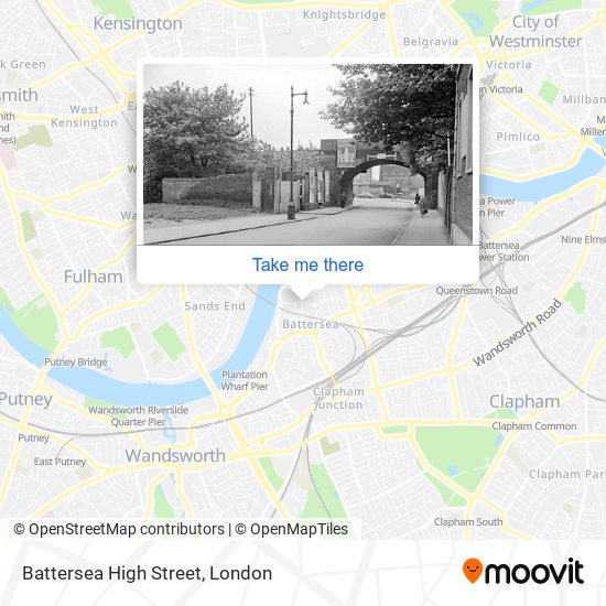 Battersea High Street map