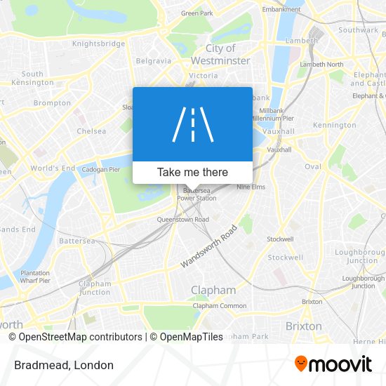 Bradmead map