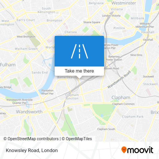 Knowsley Road map