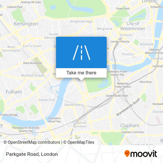 Parkgate Road map