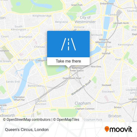 Queen's Circus map