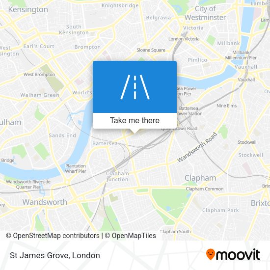 St James Grove map