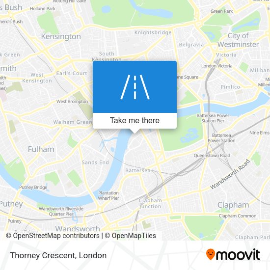 Thorney Crescent map