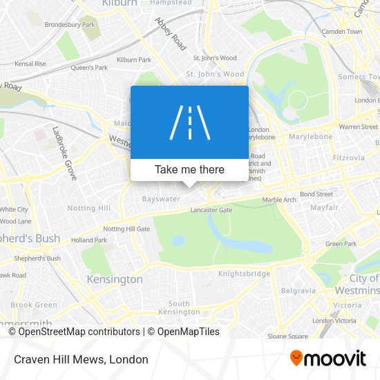 Craven Hill Mews map