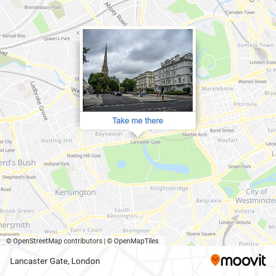 How to get to Lancaster Gate in Bayswater by Tube Bus or Train