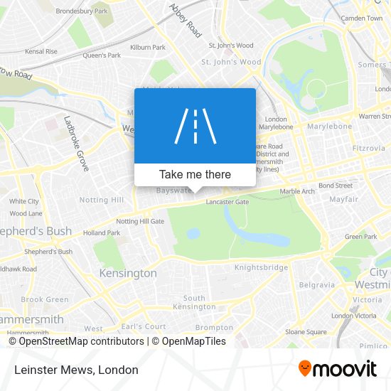 Leinster Mews map