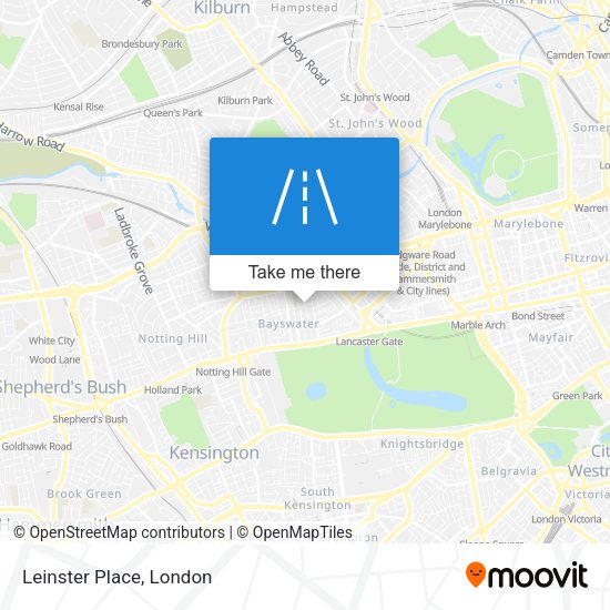 Leinster Place map