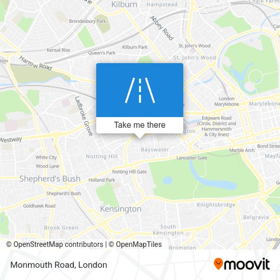 Monmouth Road map
