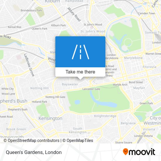 Queen's Gardens map