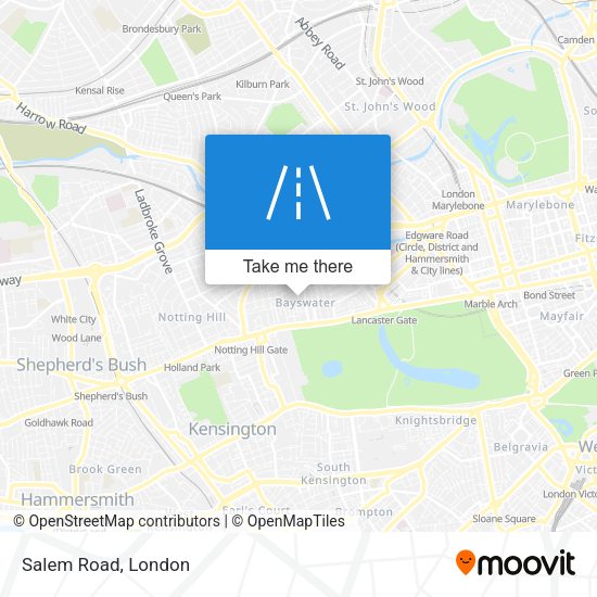 Salem Road map