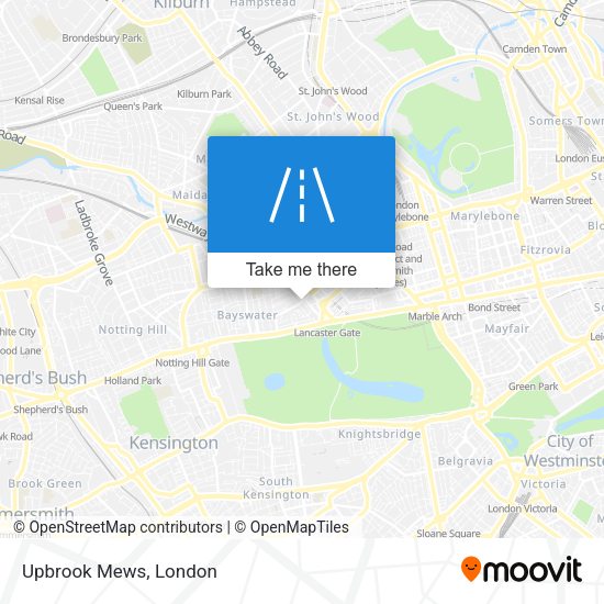 Upbrook Mews map