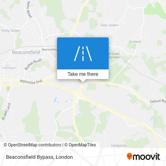 Beaconsfield Bypass map
