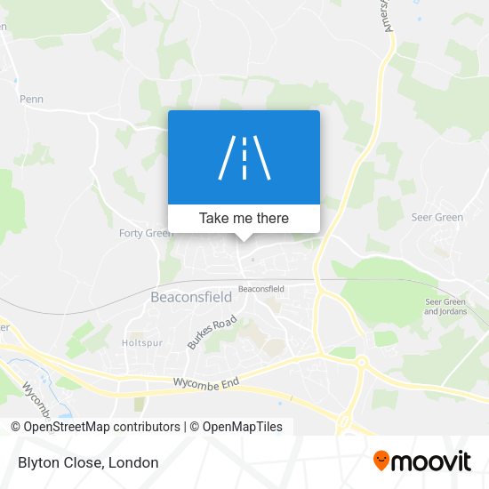 Blyton Close map