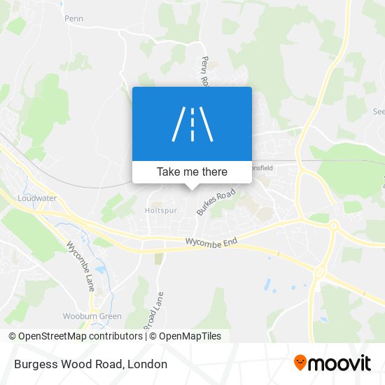 Burgess Wood Road map