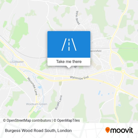 Burgess Wood Road South map