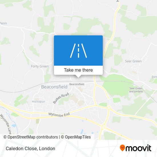 Caledon Close map
