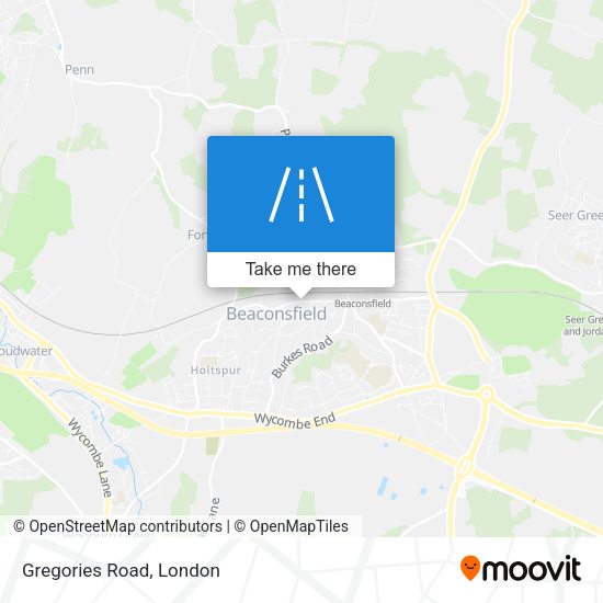 Gregories Road map