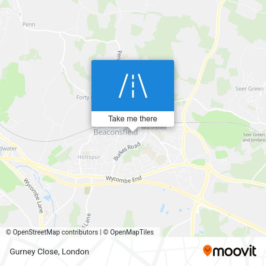 Gurney Close map