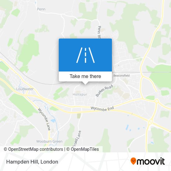 Hampden Hill map