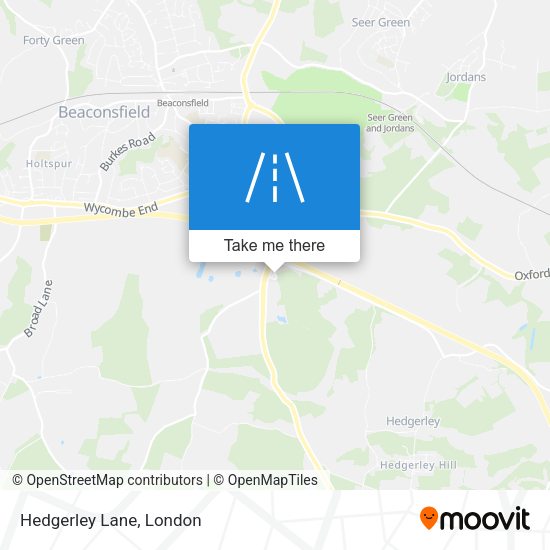 Hedgerley Lane map