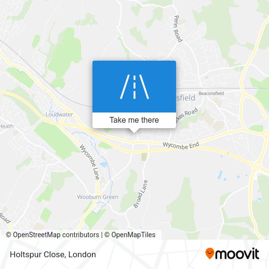 Holtspur Close map