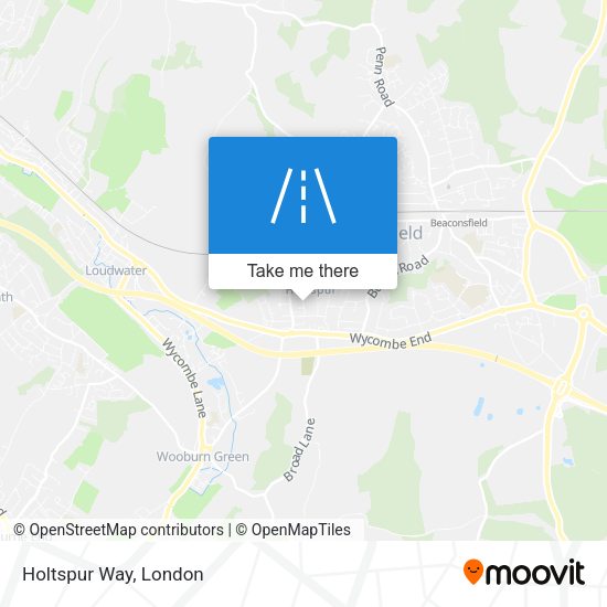 Holtspur Way map