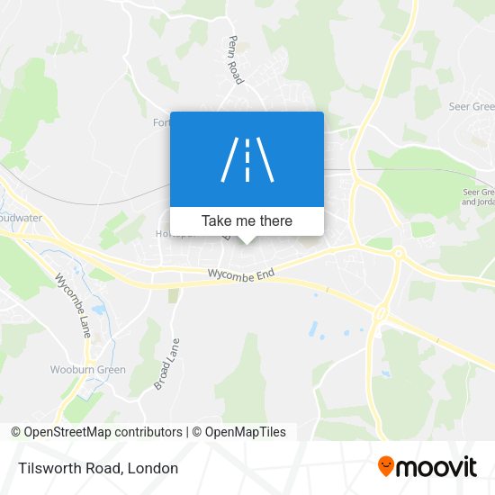 Tilsworth Road map